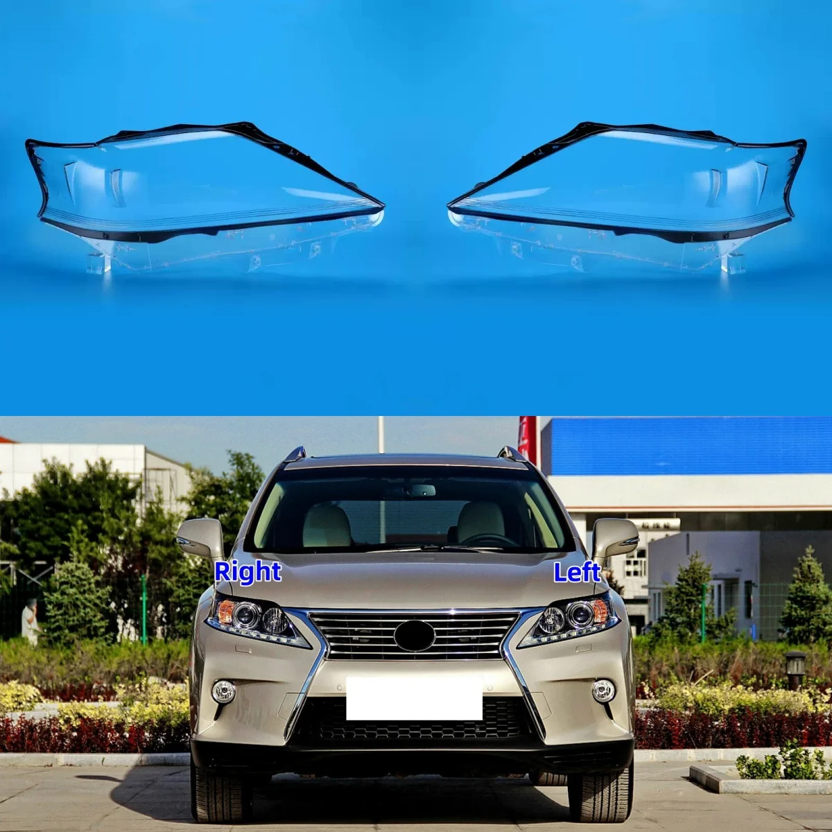 

Для Lexus RX RX270 RX350 RX450 2012 2013 2014 авто аксессуар крышка объектива фар прозрачный абажур корпус стекло