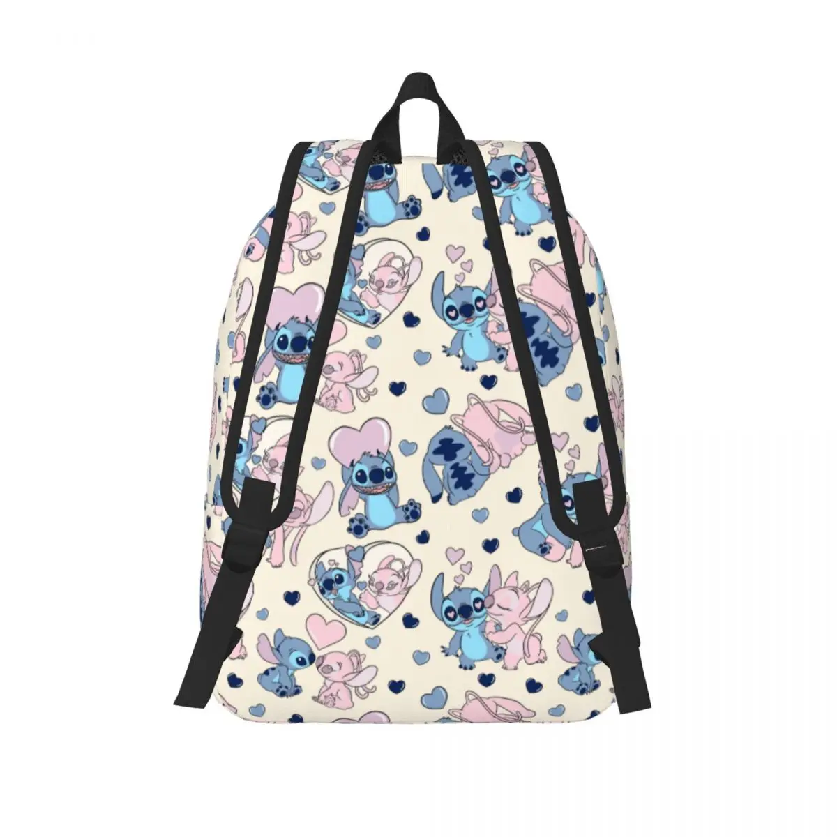 Mochila De Stitch y Pink Angel para niño y niña, mochila escolar para estudiantes, mochila de día para jardín de infantes, bolsa primaria para