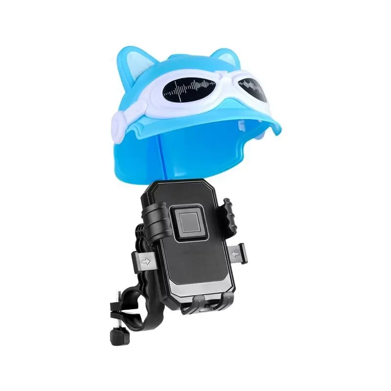 Suporte de telefone para motocicleta, capacete pequeno, suporte para telefone para motocicleta elétrica, guarda-sol e à prova d'água