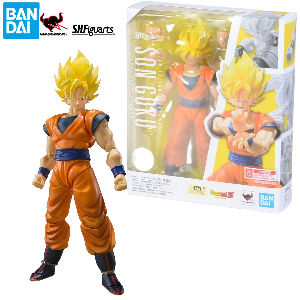 

Re-release Bandai S.H.Figuarts Dragon Ball Z Super Saiyan Full Power Goku Action Figure Collectible Toy Gift