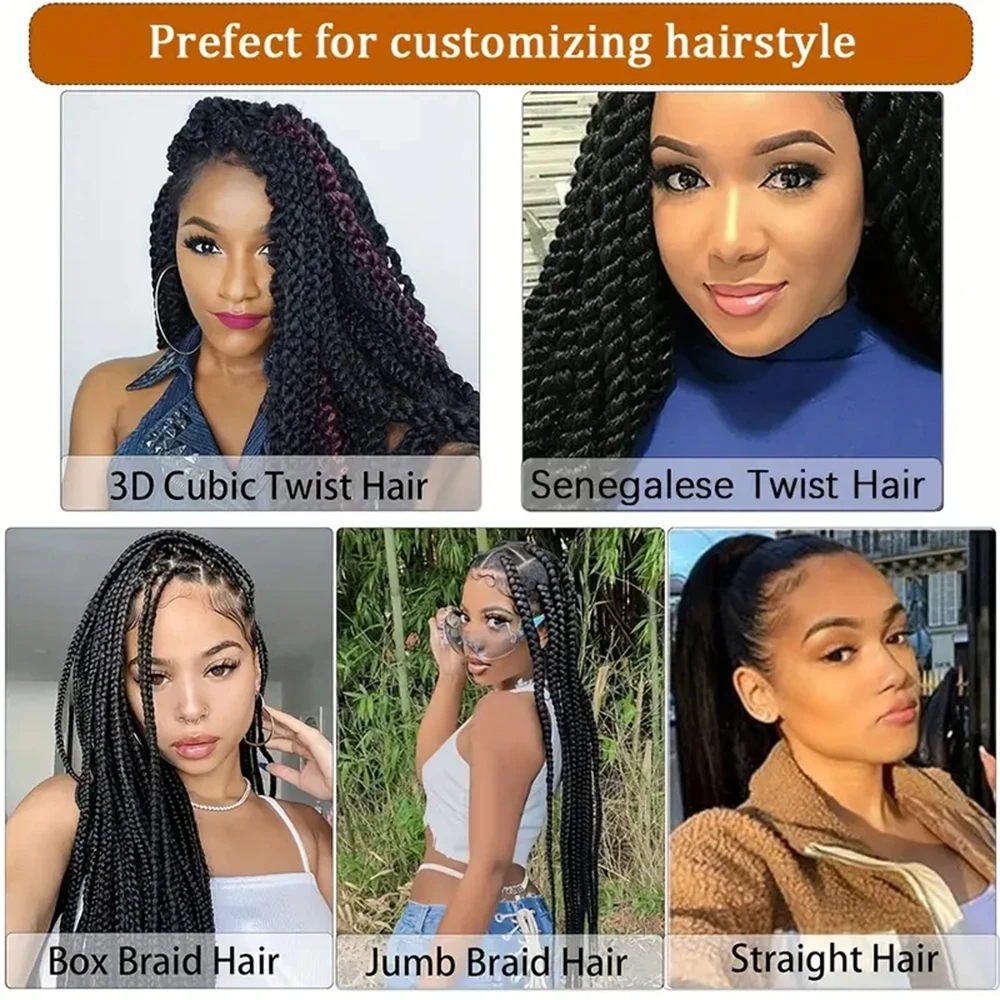 1Pack/bag 26inch EZ Yaki Jumbo Braid Synthetic wig Hair Extension straight Pre-Stretched Crochet African dreadlocks Braided hair