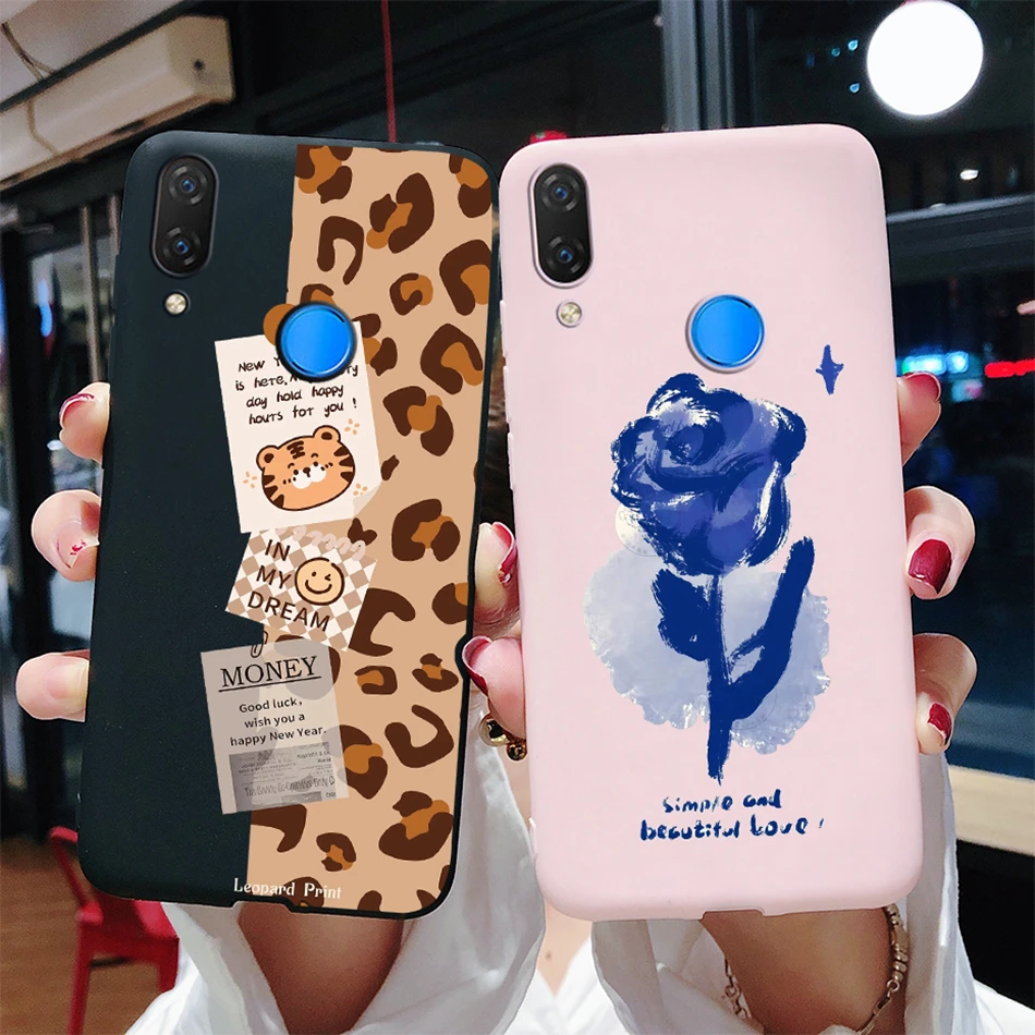 Leopard Case For Huawei Nova 3i P Smart Plus 2018 Cover Soft Slim Protect Bumper Fundas For Huawei nova 3i nova3i INE-LX1r Coque