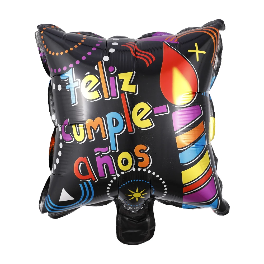 10pcs 10inch Spanish Happy Birthday Foil Balloons Feliz Cumpleanos Te Quiero Air Baloes Event Party Decorations Air Golobs