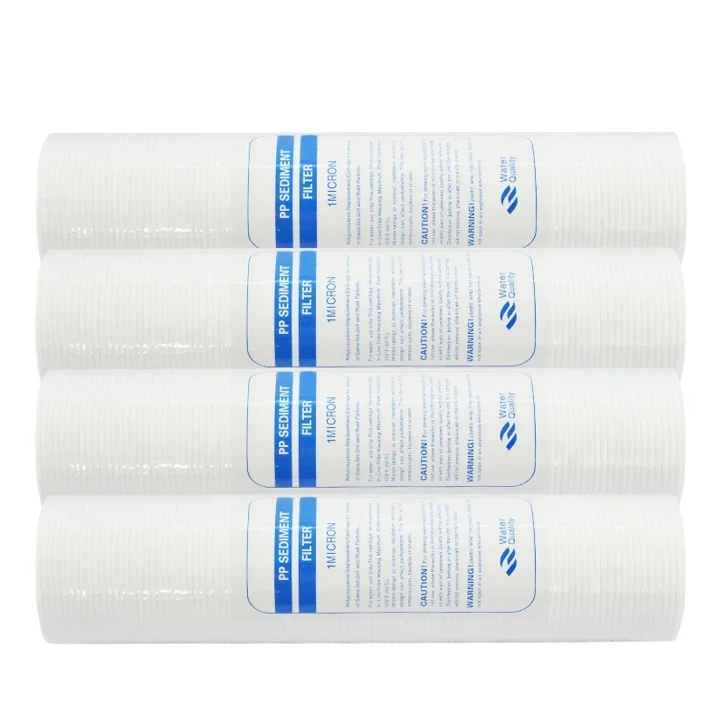 Water Purifier 10 Inch 2/4/6pcs 1-Micron Sediment Water Filter Cartridge PP Cotton Filter Water Filter System