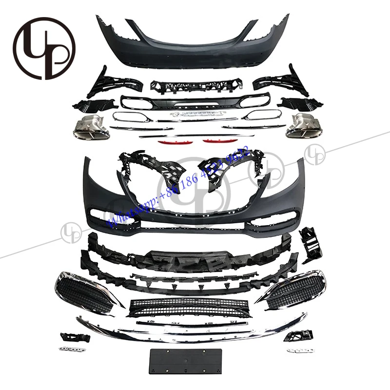 

STLFW222 2019 Year Look Body Kit for S400 S500 S550 Upgrade to Mayb Style Front Bumper s Class Old to New Body Kit Light