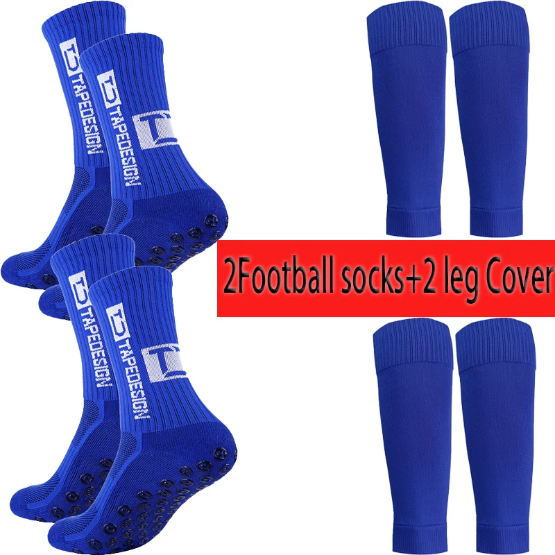 2/4 أزواج من الجوارب الرياضية TC الزرقاء، والجوارب الرجالية والنسائية، والجري لمسافات طويلة، وكرة السلة، وكرة القدم، وركوب الدراجات، والرياضات الخارجية #3