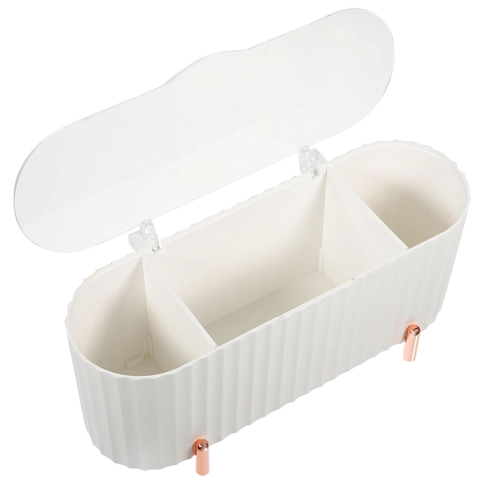 

Practical Storage Box Makeup ganizer Container Beauty Egg Box Desktop ganizer For Bathroom Vanity Desk Save Space