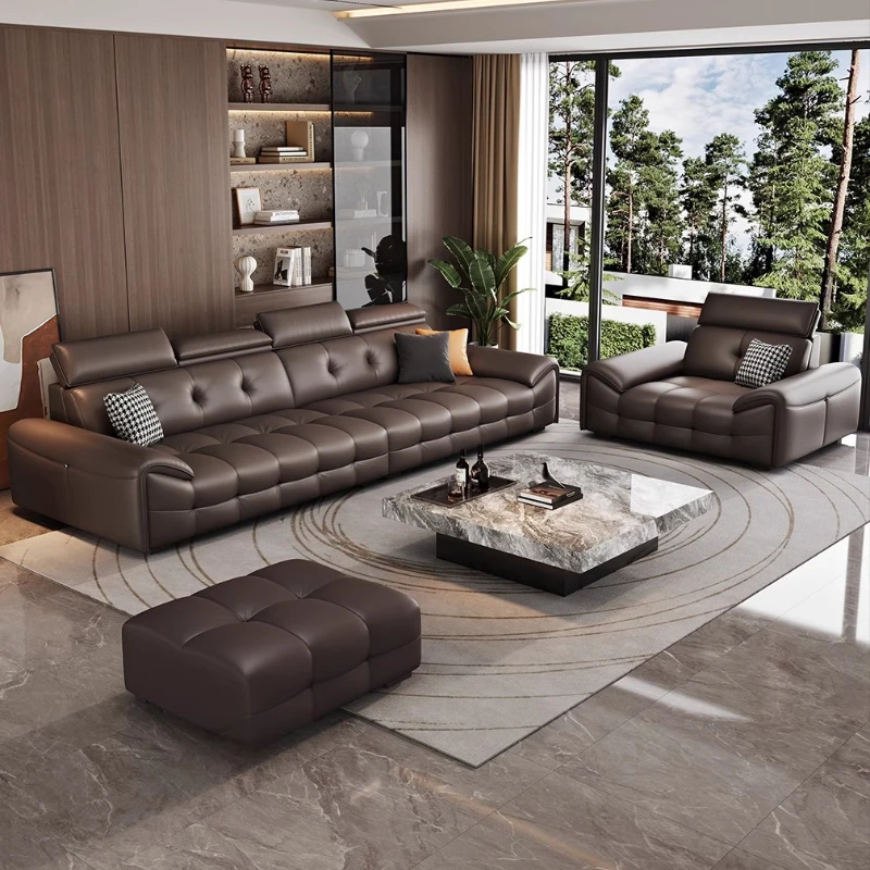 

Italian Modern Living Room Sofa Genuine Leather Relaxing Single Living Room Sofa Minimalist Couch Sofy Do Salonu Home Furniture