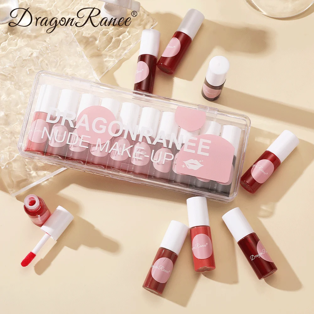 Lucidalabbra liquido tinto a specchio Smalto per labbra Confezione da 10 Facile da colorare Idratante Glitter Lucidalabbra Vetro Tazza antiaderente Lucidalabbra non sbiadito Glitter fine Lucidalabbra perlescente Smalto per labbra Specchio Set di 10 colori Liquido per labbra