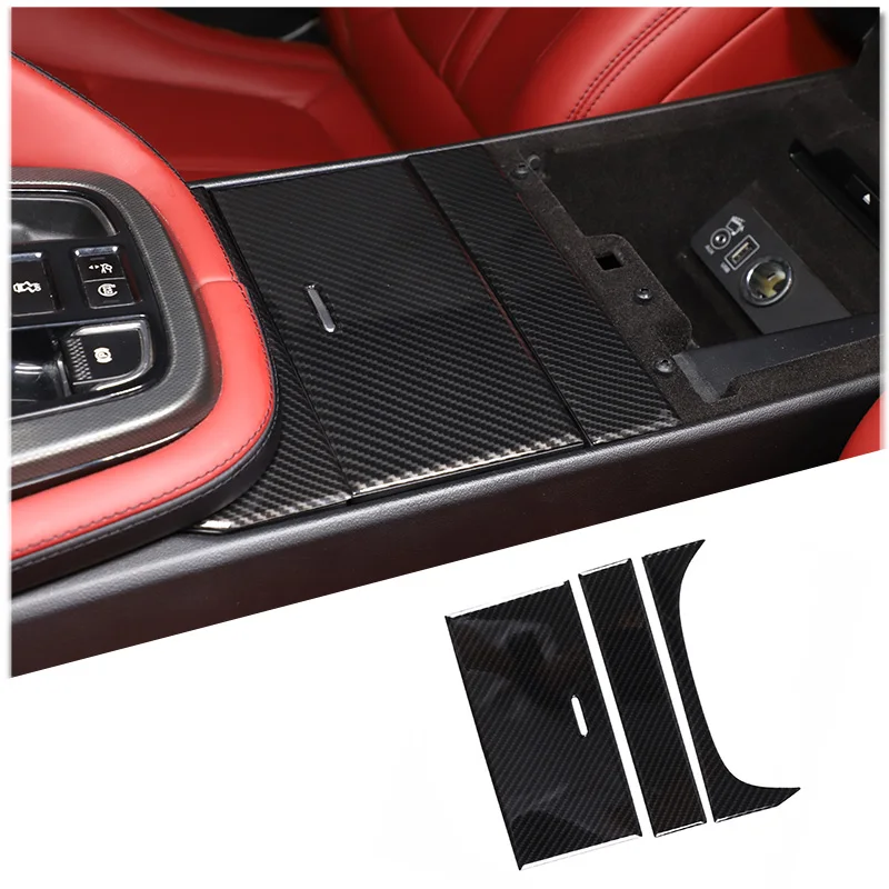 For Jaguar F-TYPE 2013-2024 ABS Car Center Console Storage Box Panel Trim Cover Decorative Sticker Car Accessories