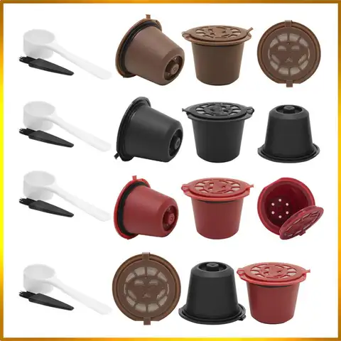 Filtres rechargeables et réutilisables pour capsules de café, 3 pièces, pour Machine Nespresso