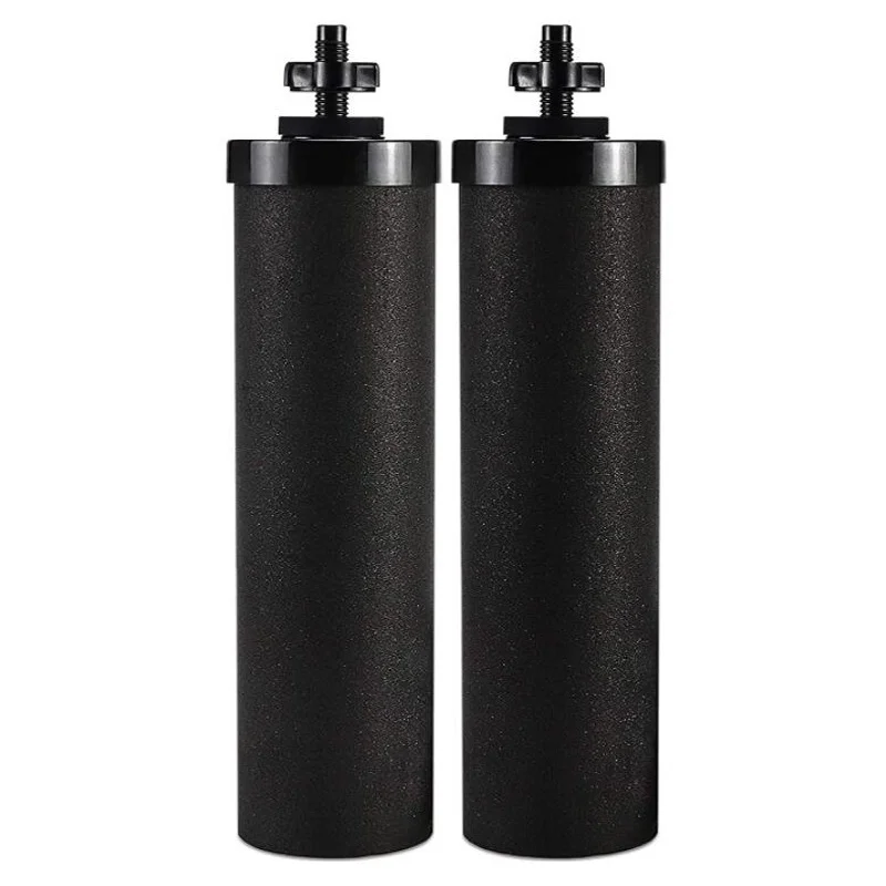 BB9-2 Black Activated Carbon Filters Compatible with Berkey Gravity Water Filter System Purificati