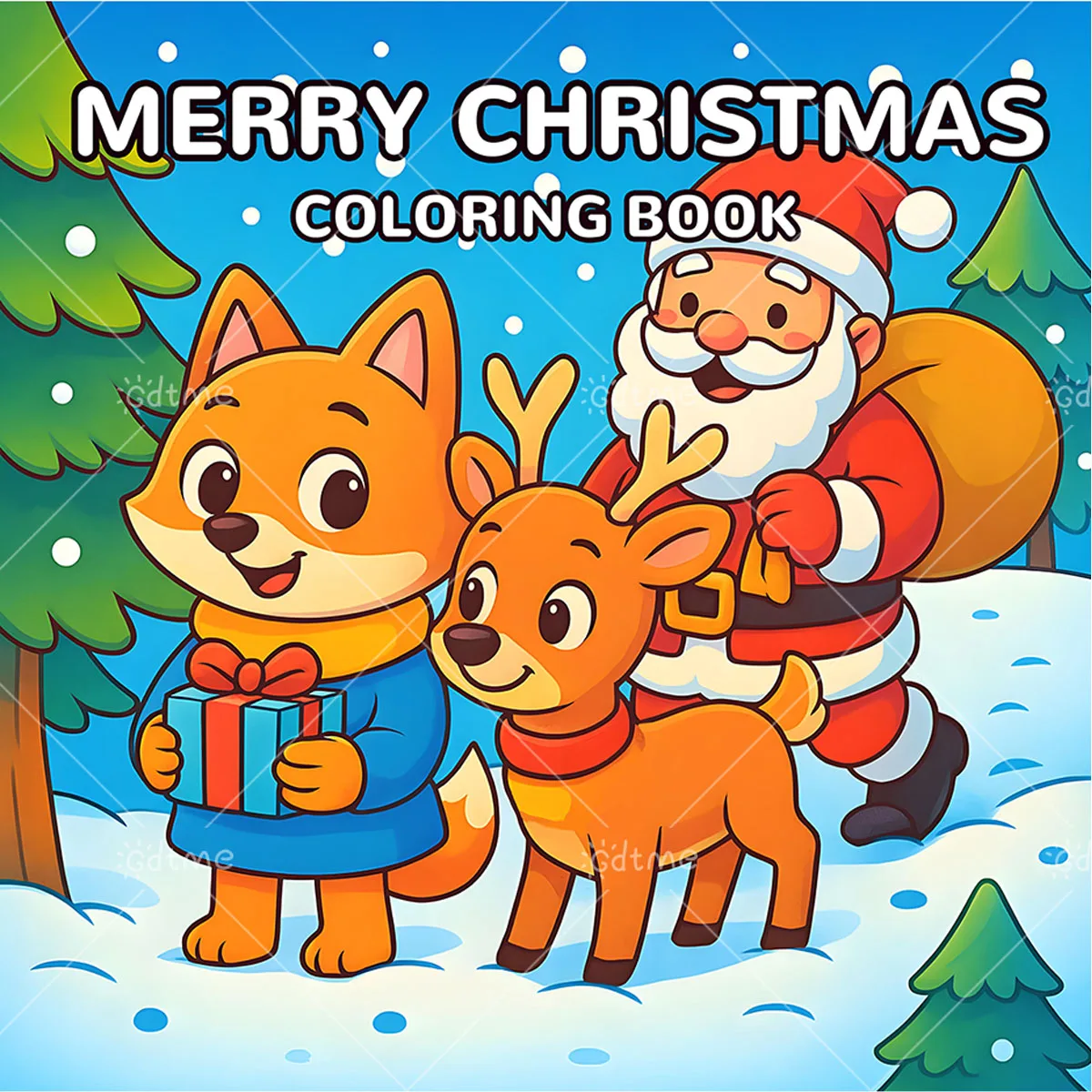 كتاب تلوين عيد الميلاد المجيد - ورق سميك للبالغين والمراهقين - كتاب رسم إبداعي لطيف لتخفيف التوتر فكرة هدية يمكنك صنعها بنفسك #1