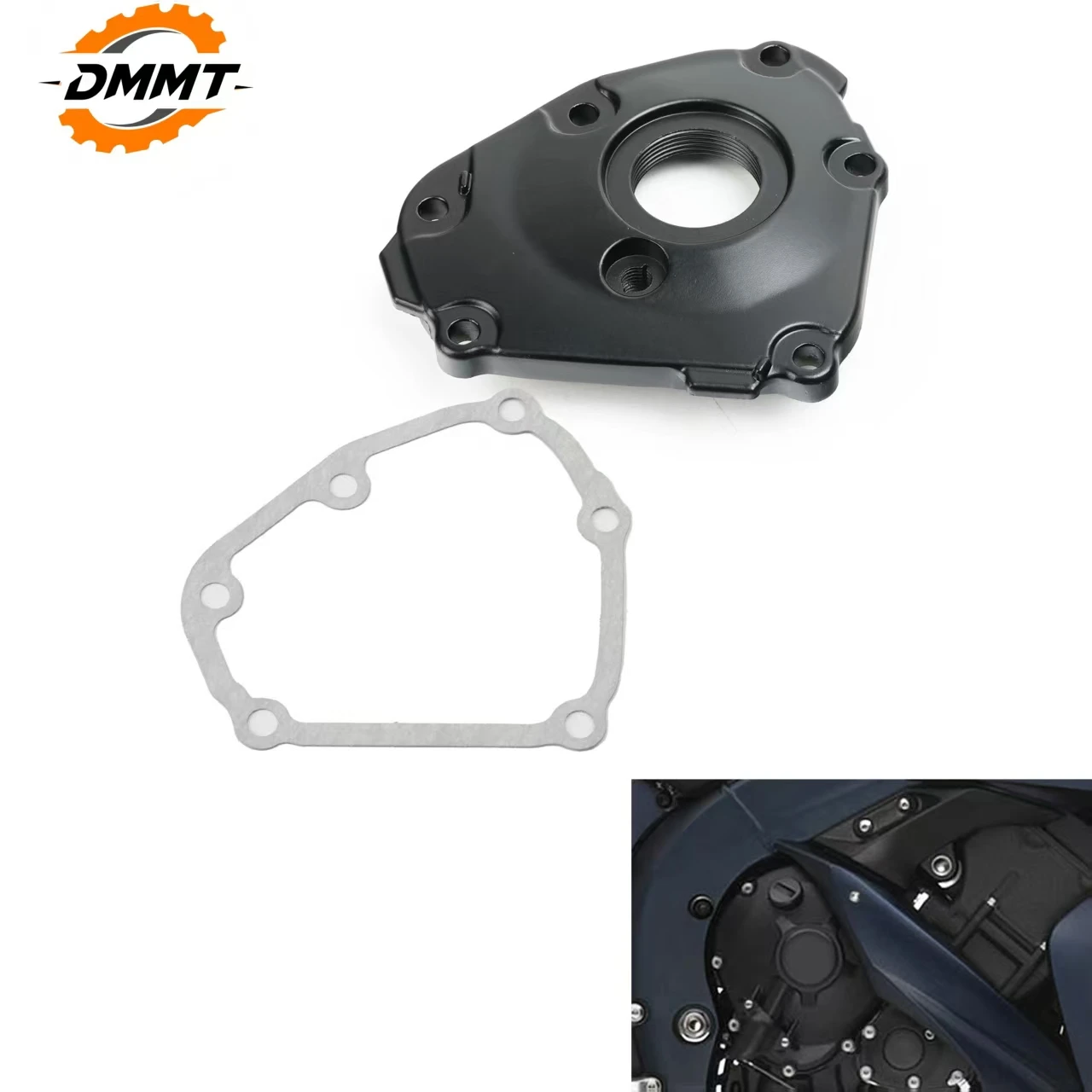 YZF R1 2004-2008 Black Engine Case Cover Protector With Gaskets For Yamaha YZFR1 RN12 RN19