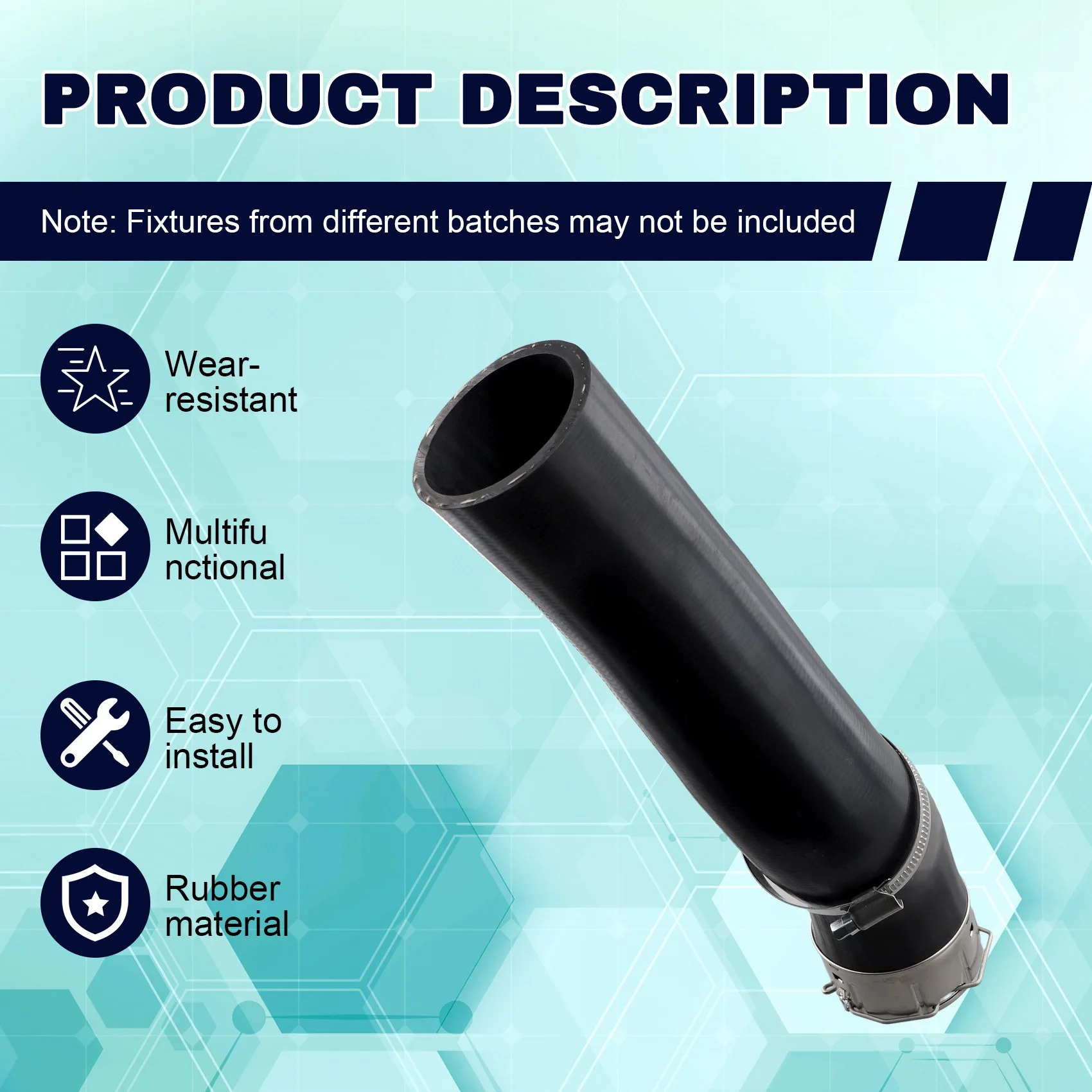 

A42M-Car Inter Cooler Outlet Air Hose For Ford Danger Generation 1998-2006 4X4 Pickup JB3G-6C646-AC JB3G6C646AC