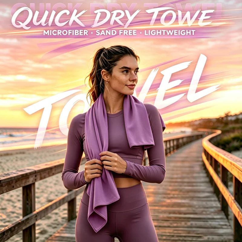 Quick Dry Sports Towel 1 PCS Outdoor Thick Travel Fitness Gymnastics Jogging Swimming Yoga Nature Hike Beach Towel