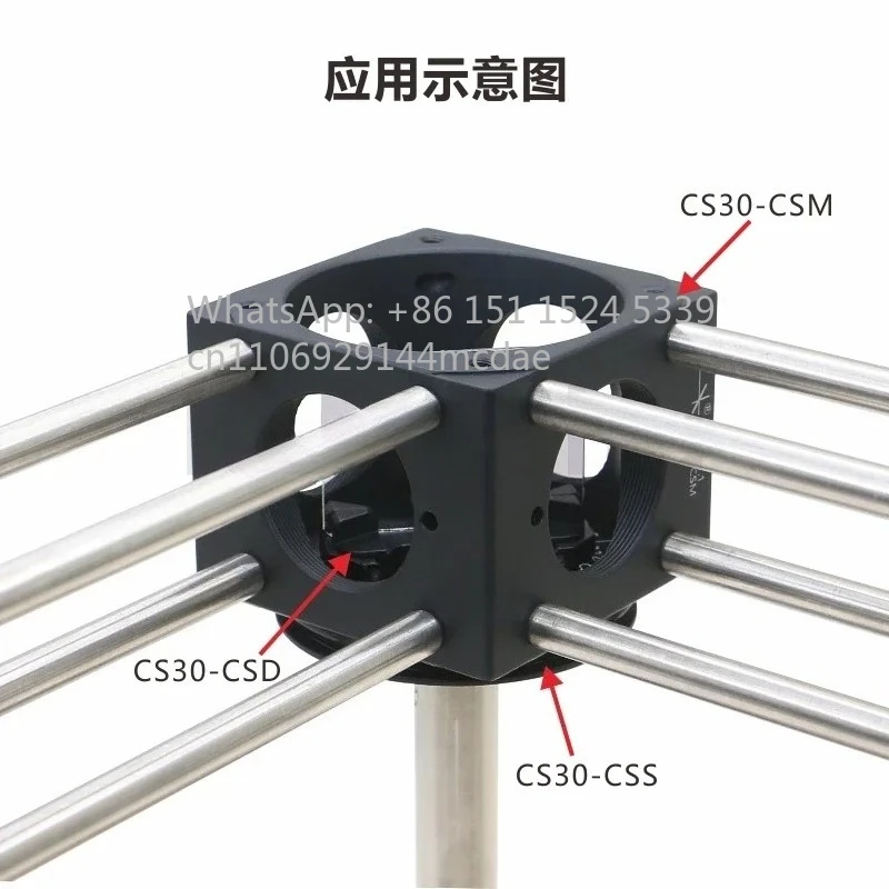Sistema de jaula CS30 Series 2026 de 30 mm: Cubo, Soporte, Cubierta, Rosca SM1
