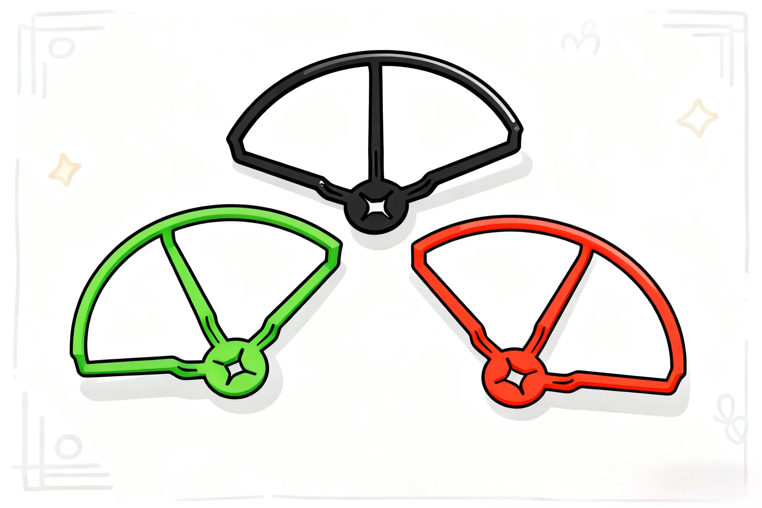 

4 шт./компл., 4-дюймовый 5-дюймовый универсальный реквизит, защита для пропеллера, бампера для QAV250 210 180 Quadcopter Racer