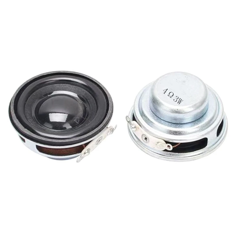 4021 Speaker 4 ohm 3W 3WwR Speaker Circle Shaped Stereo Woofer Loudspeaker for Notebook Laptop DIY Repair-2 Pieces