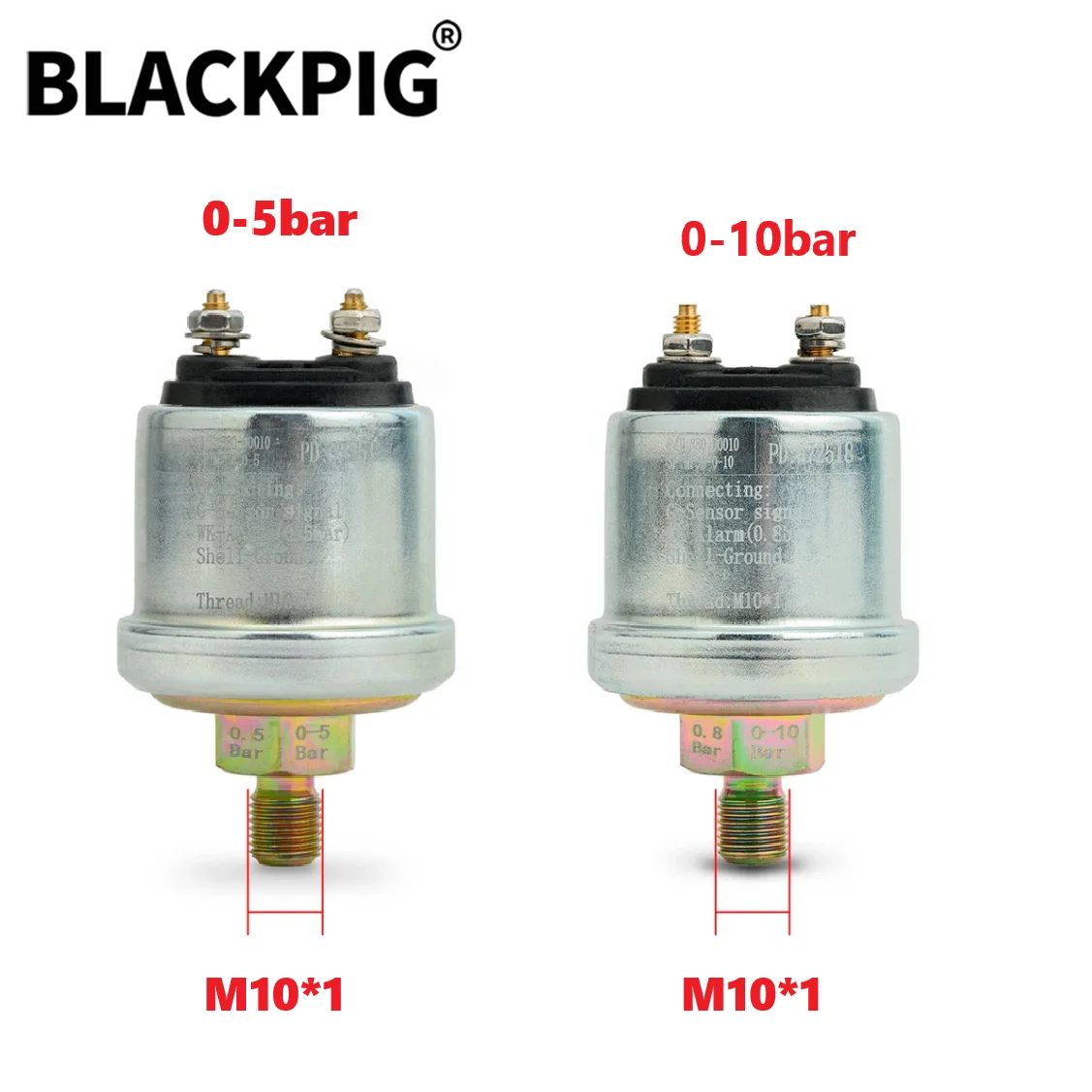 M10*1 0-5 Bars 0-10 Bars Oil Pressure Sensor For Generator Engine Oil Pressure Gauge Sensoring Plug Switch