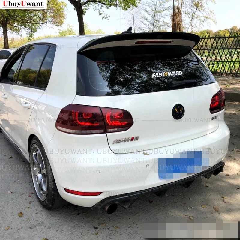 جناح صندوق خلفي من البلاستيك ABS ، جناح شفاه على طراز OSIR ، جولف VW m6 GTI & R k1.6