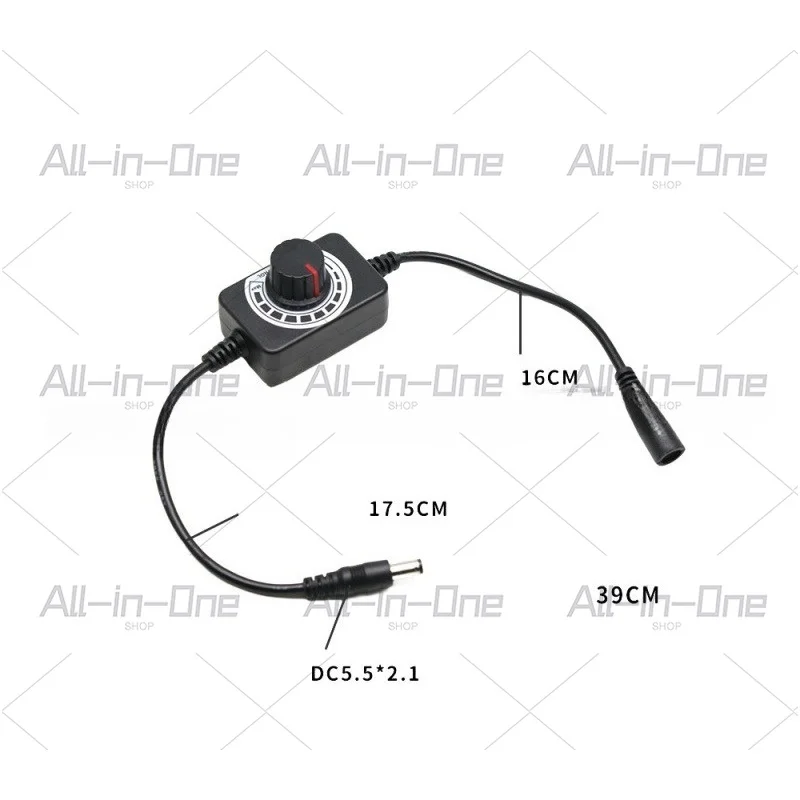DC5-24V DC Switch, Power Supply 12V Fan Governor 60W Adjustable Light Strip, Dimming