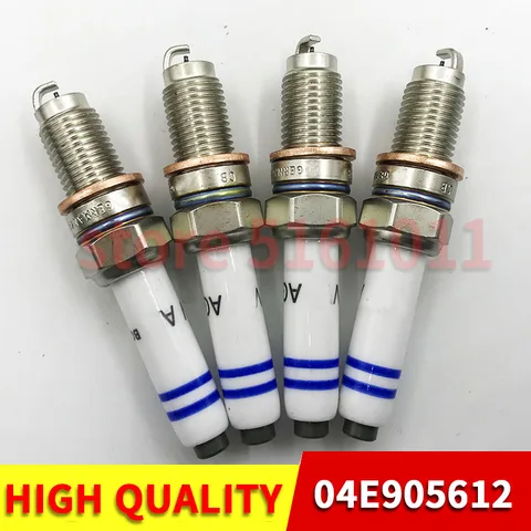 4 шт. 04E905612 иридиевая Свеча зажигания для Audi A1 A3 Q3 для VW Volkswagen Beetle Golf Jetta Polo Santana 0241145515 04E 905 612 B C