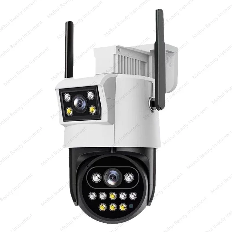 

360-градусный шариковый аппарат высокой четкости с ночным видением, удаленный мобильный телефон, беспроводной мониторинг, монитор с двойной камерой и экраном