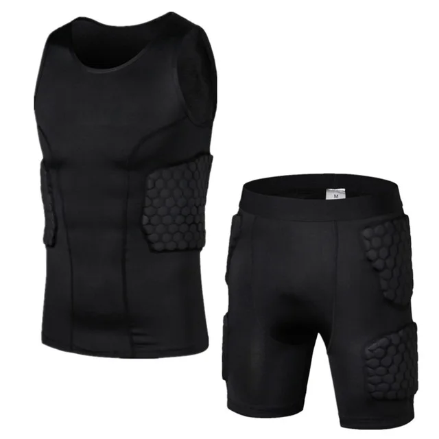 Sports Honeycomb Anti-Collision Suit Anti-Collision T-Shirt Shorts Football Cycling Sports Protective Gear