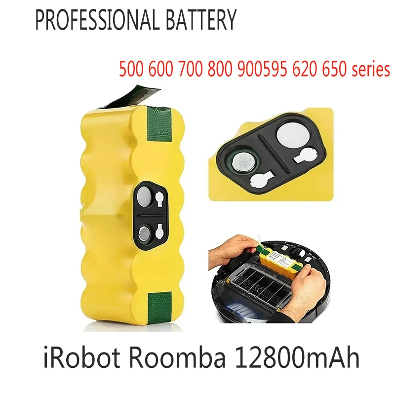 

Для iRobot Roomba аккумуляторная батарея 14,4 В 12800 мАч 500 550 560 600 650 698 780 876 900 серии аккумулятор для пылесоса