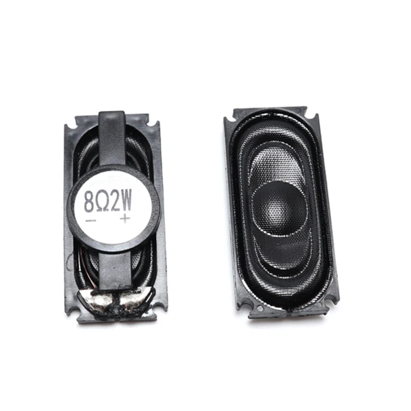 2023 New 2Pcs/set Notebook Speaker 1635 Rectangle Loudspeaker 8Ω 2W Black Speaker 2.2 kHz Frequency Response