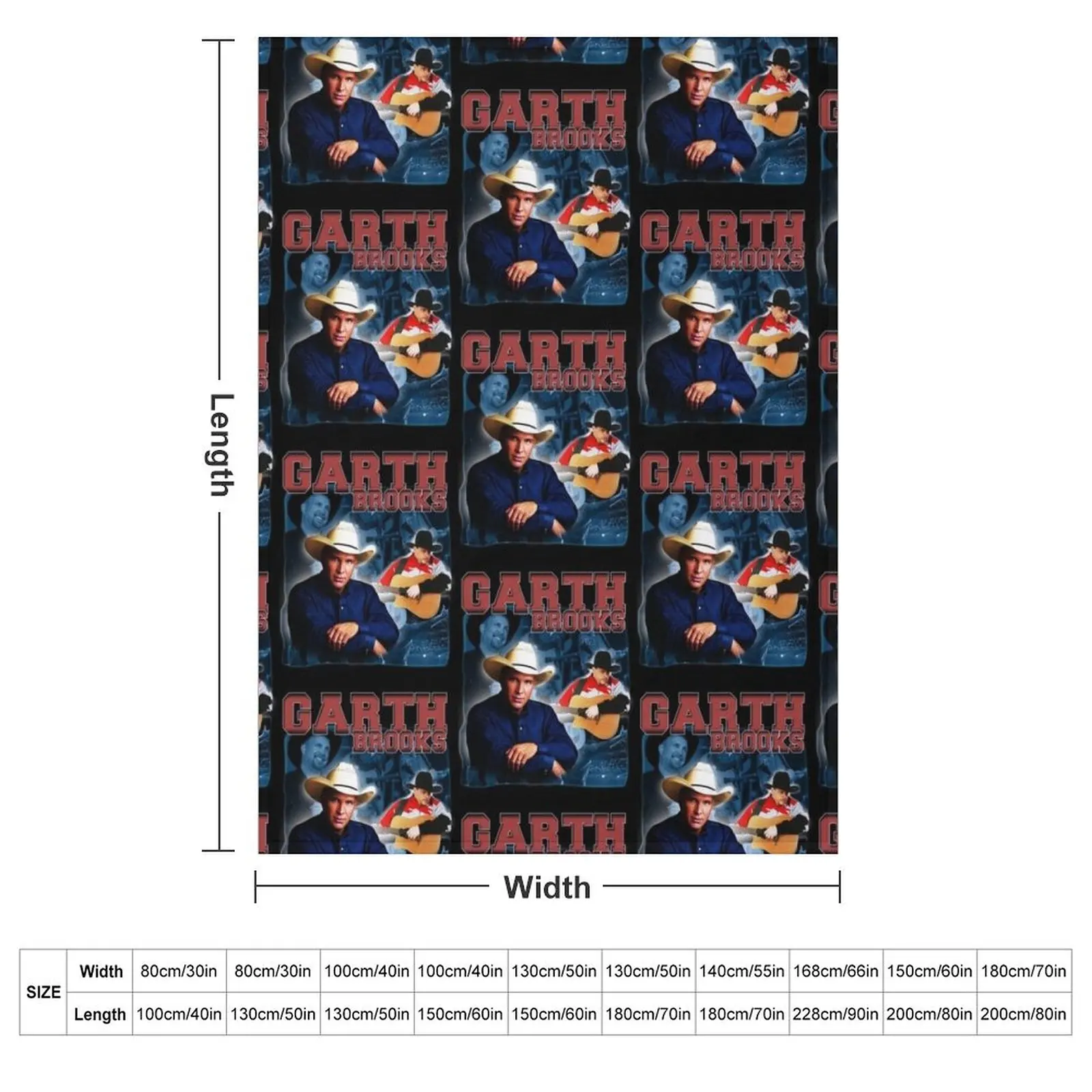 Garth Brooks Tribute Vintage Bootleg Design Throw Blanket Thin Camping Winter beds Summer Heavy Hairy Blankets
