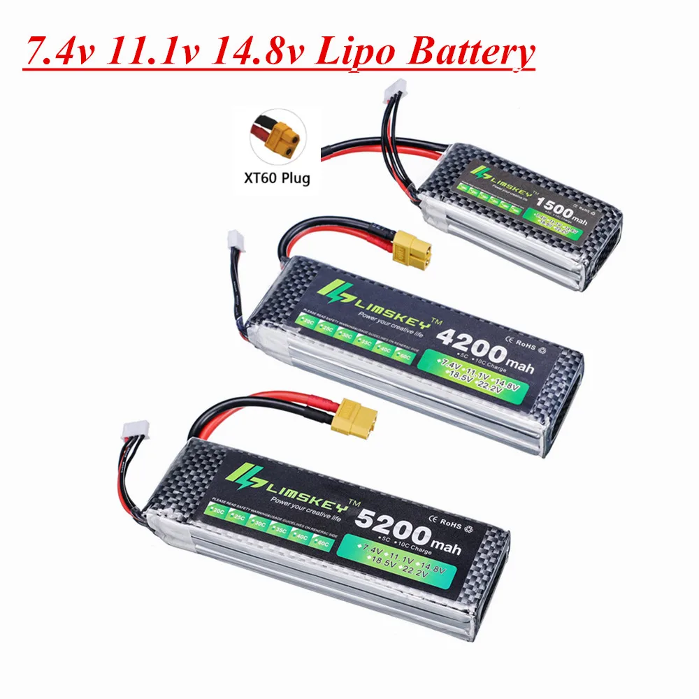 7.4v 11.1v 14.8v 1500mAh 2200mah 2800mah 4200mah 5200mah 6000mAh 3s akumulator lipo do zabawek RC samochód samolot helikopter części do łodzi