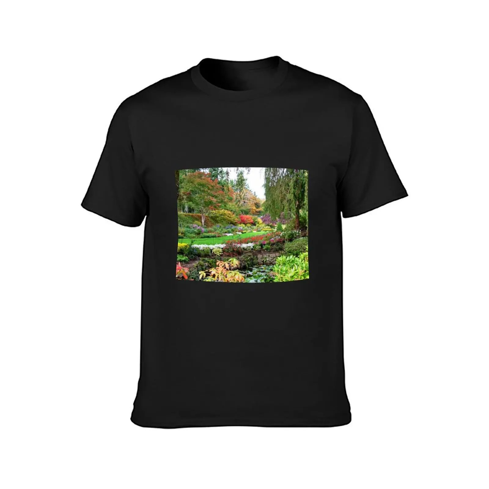 Butchart Gardens Victoria BC T-Shirt boys whites shirts graphic tees new edition korean fashion mens graphic t-shirts hip hop