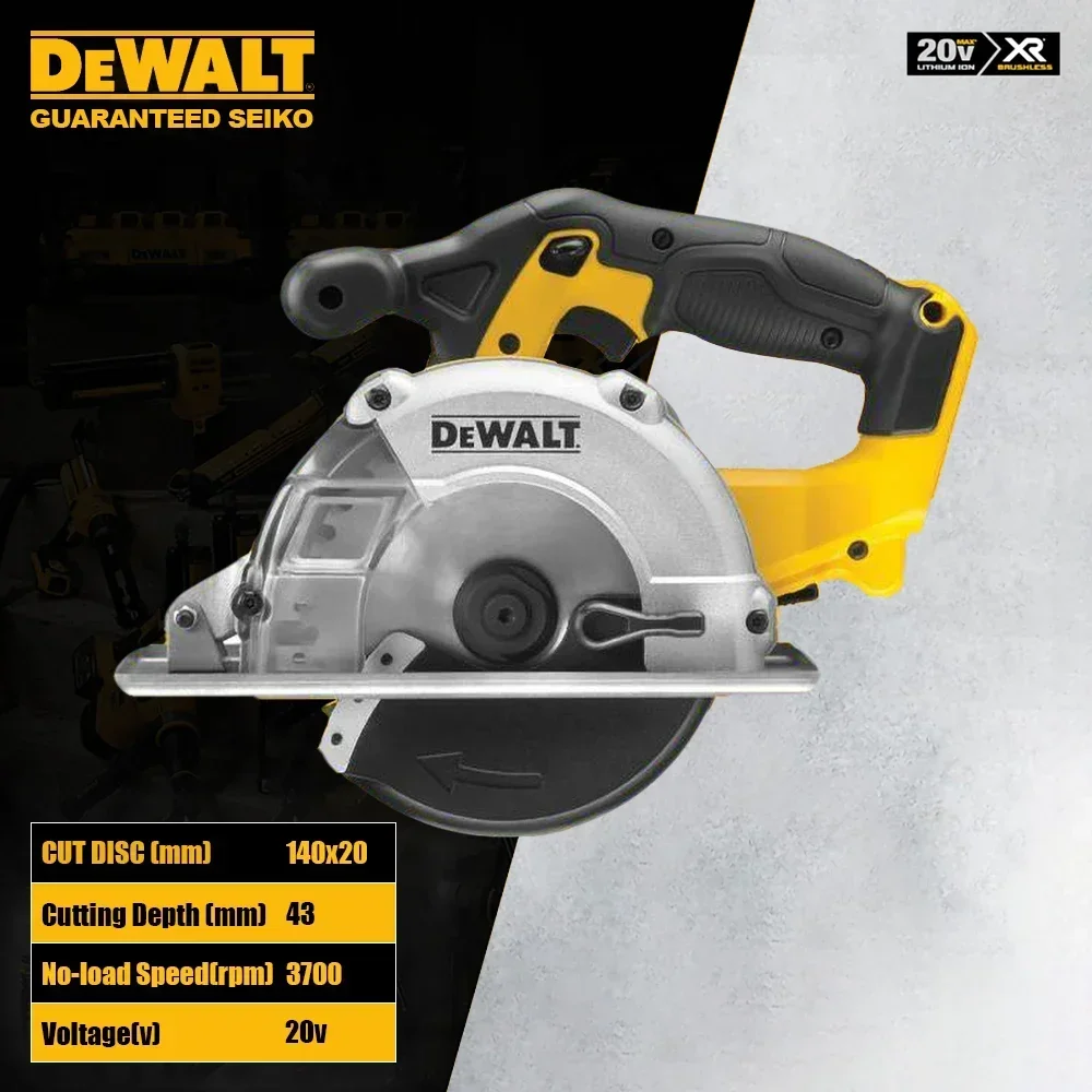 Dewalt DCS373 Cordless Circular Saw Brushless 20v 140x20mm 3700rpm for Steel and Wood Cuting Universal 18v & 60v Battery