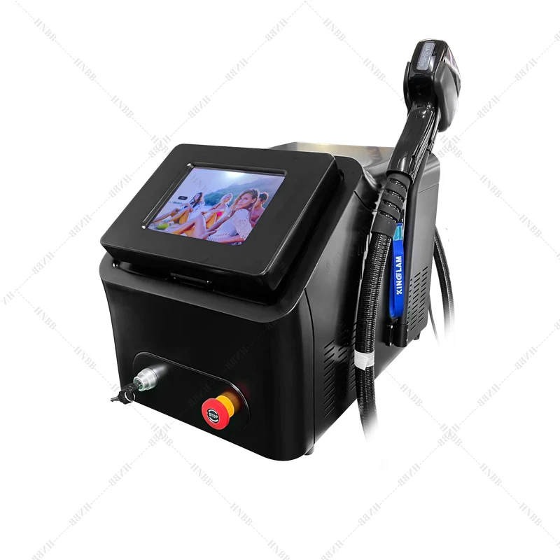 2025 New Black 808nm Diode Laser Hair Removal Machine Ice Platinum 3 Wavelength Permanent Depilation Device