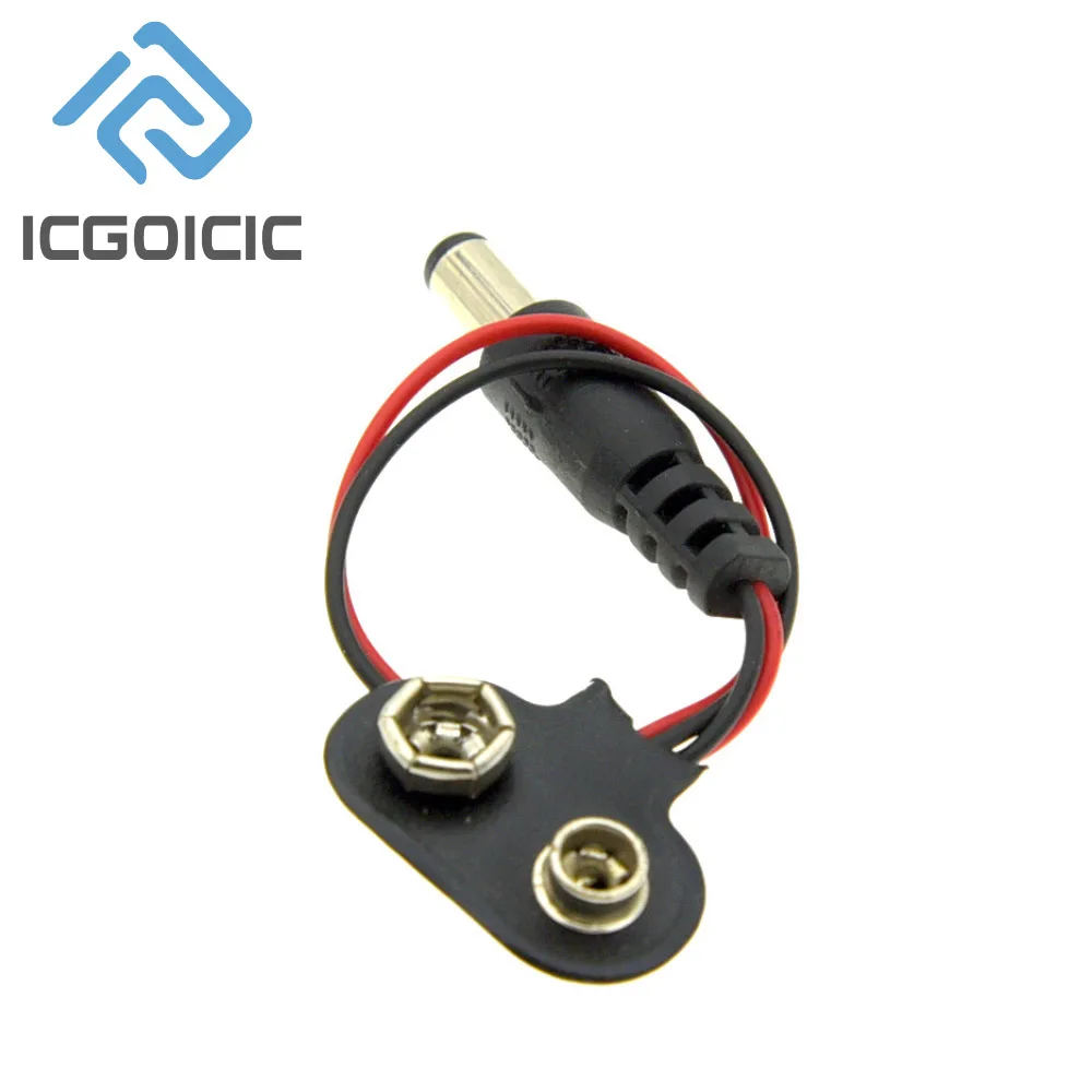1/5/10pcs 9V DC Battery Power Cable Plug Clip Barrel Jack Connector For Arduino UNO R3 Mega2560 DIY image 6