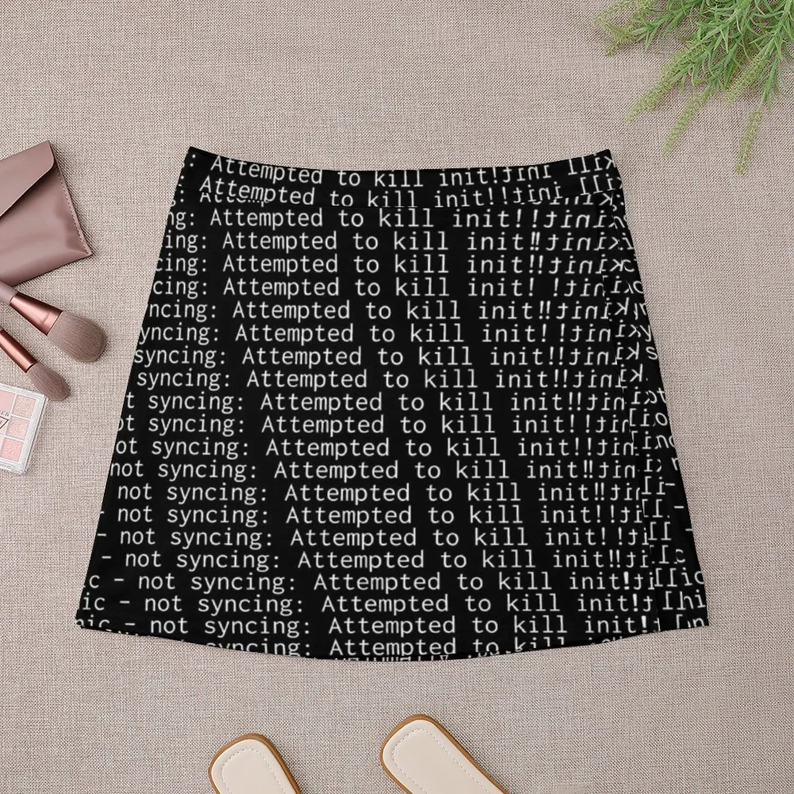 Kernel Panic Minirock Midirock für Damen Koreanische Röcke Extreme Minikleid