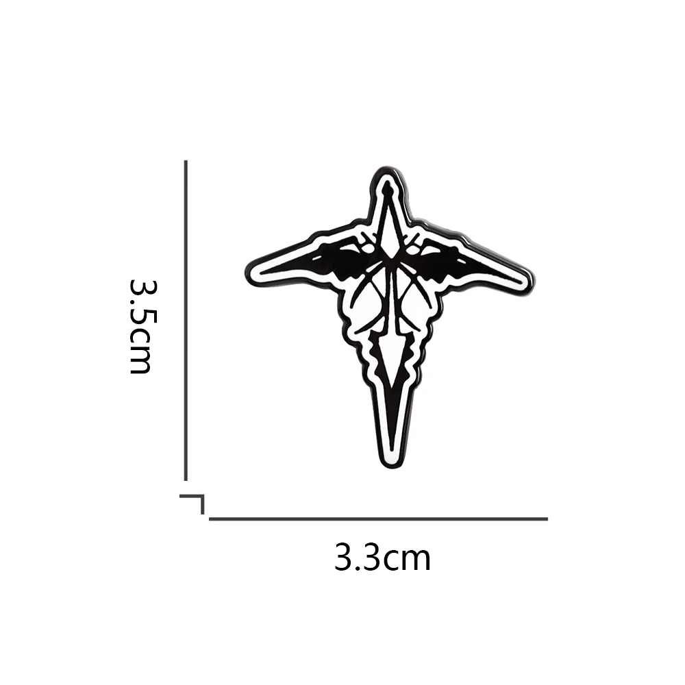 Guilty Crown Lapel Pin Ouma Shu King's Mark Badge Fantasy Battle Animation Symbol Brooch Backpacks Hats Jeans Decorative