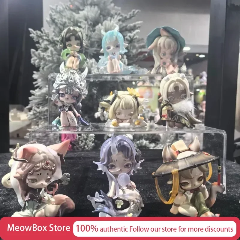 Authentique Série Ninimo Cloud Poem Blind Box Figurines de style chinois Décorations Cadeaux Jouets de collection Statues Bustes Bobbleheads
