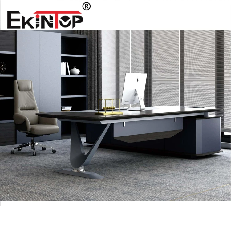 Ekintop Hydraulic Disassembling Height Adjustable Folding Standing Recessed Monitor Mm Industries Computer Desk