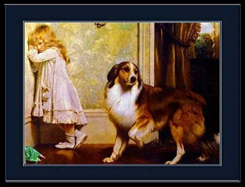 TYmall-placa de Metal para pared, cartel de Metal Vintage con diseño de cachorro, perro, chica, Collie inglés, decoración Retro, carteles de Metal para el hogar, carteles de estaño