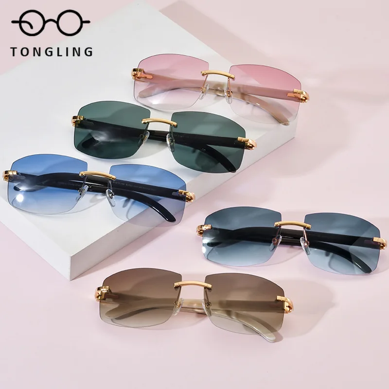 2025 Fashionable women natural shell water buffalo horn leg men high-end luxury sunglasses are UV-resistant Lenses available