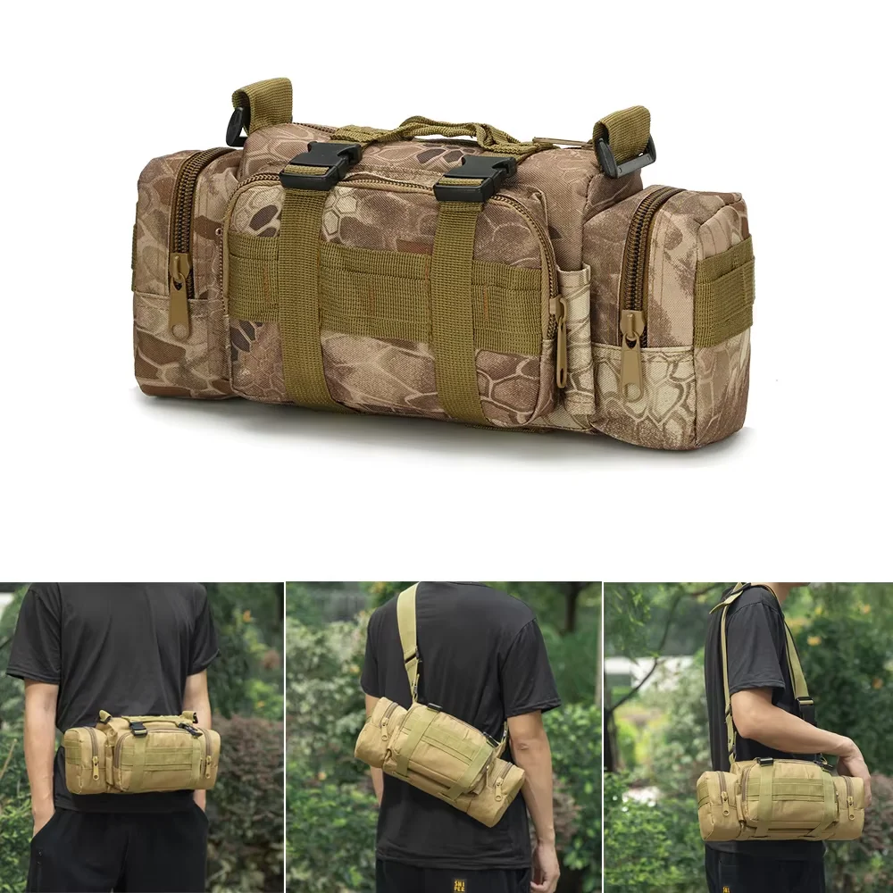 

Tactical Molle Camera Bag Camouflage Multifunction Pockets Outdoor Hunting Running Fishing Shoulder Camping Sport Waist Bag
