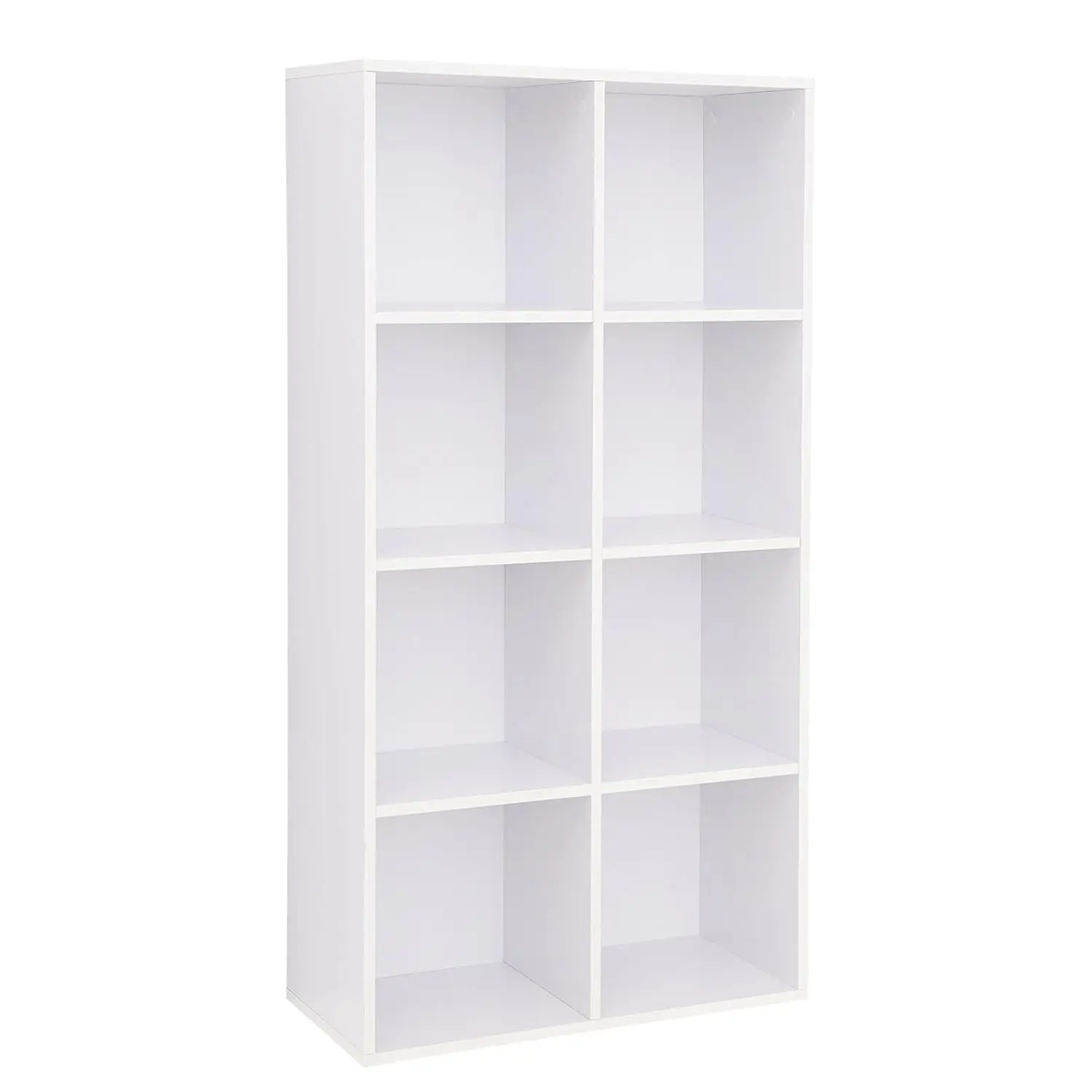 VASAGLE Bookshelf 8 Compartments Bookcase Wood Shelf Freestanding wardrobe