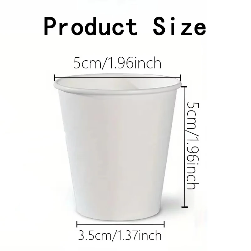 30PCS  Small Paper Cups Disposable Multi‑Purpose Cups for Bathroom Mouthwash Coffee Travel Picnic and Party Events