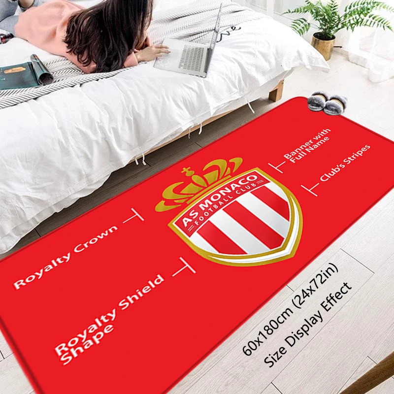 Floor Inside Room Rugs Foot Carpets football Entrance Doormat Yoga Rug Non-slip Kitchen Mat AS Monaco Home Decor Balcony Carpet