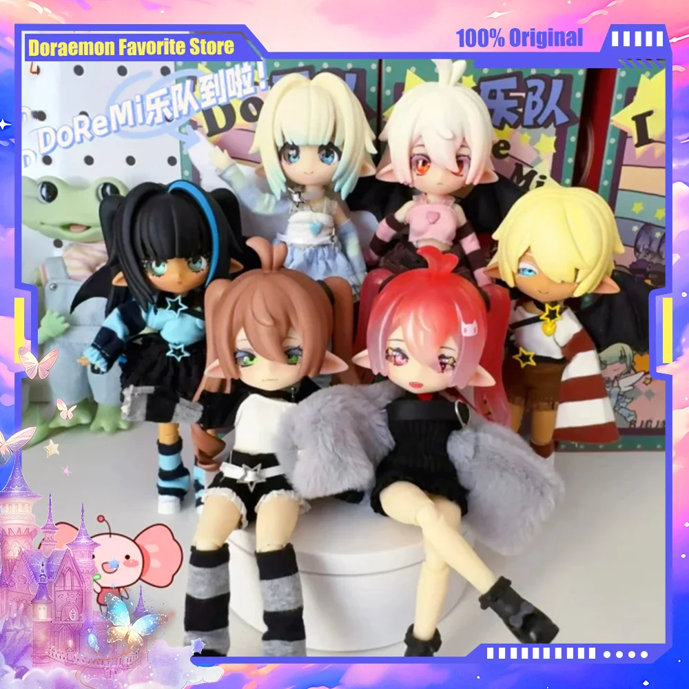 

Ufdoll Doremi Band series ob11 1/12 BJD Kawaii Figure Dolls Toy Gift Face Doll Cute Action Anime Figures Toys Surprise Gift