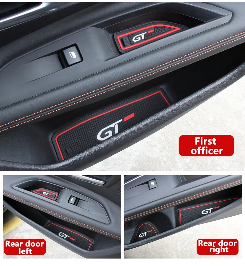 Für Peugeot 3008 5008 GT 2016 2017 2018 2019 2020 2021 2022 2023 Auto Tor Slot Tasse Matte Tür Nicht-slip Gummi 3D Zubehör – Detail 10