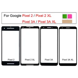 Original Touch Screen Panel For Google Pixel 2 XL 2XL XL2 Pixel 3A XL ,Front Outer Panel Assembly Parts